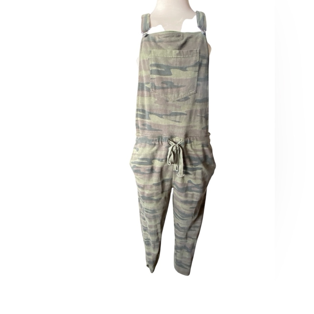 Camouflage Jumpsuit junior women’s M w back pocket grunge festival overhaul EUC